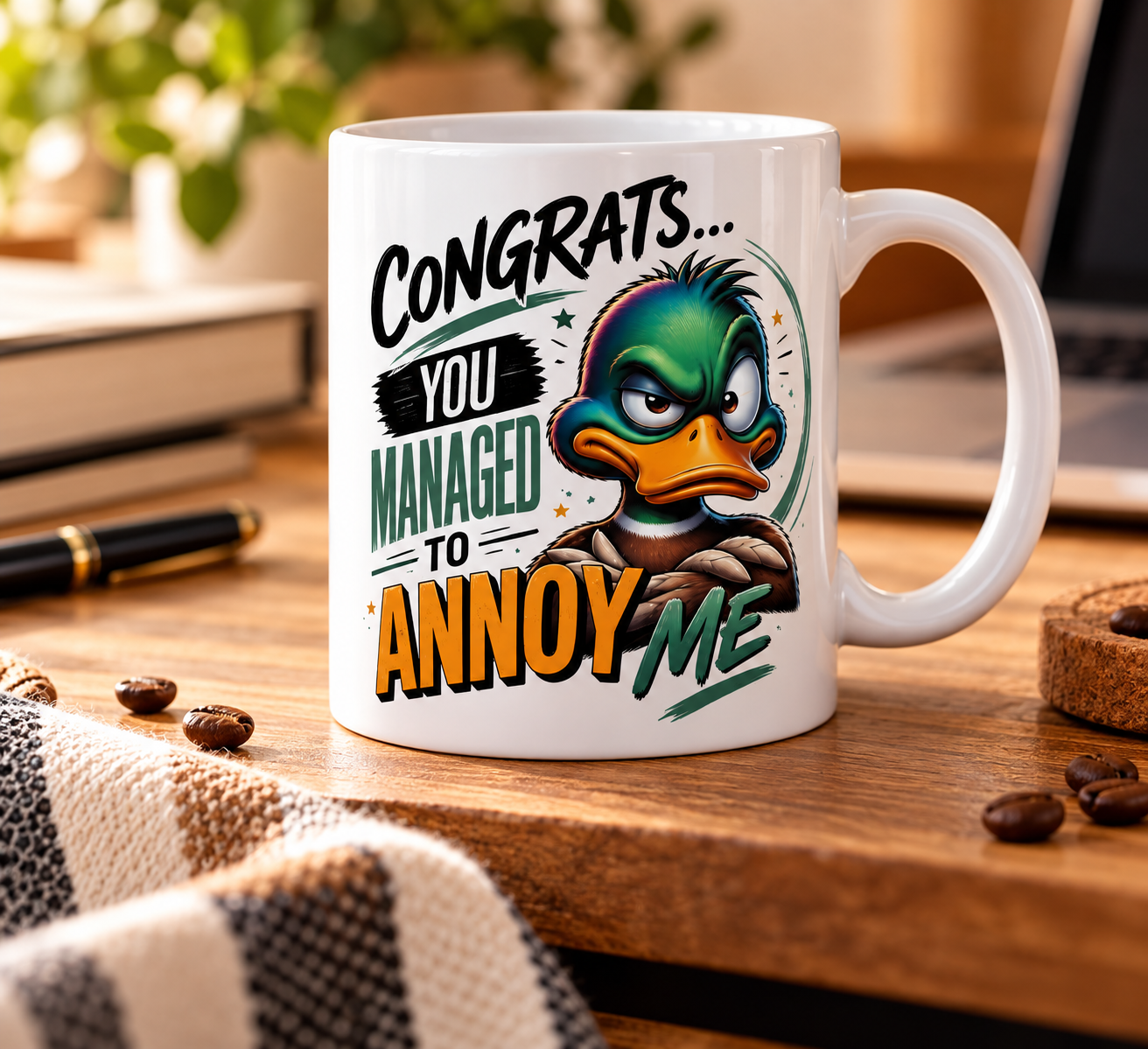 Cani amuzante cu mesaje in engleza - Cană amuzantă Congrats – 330 ml