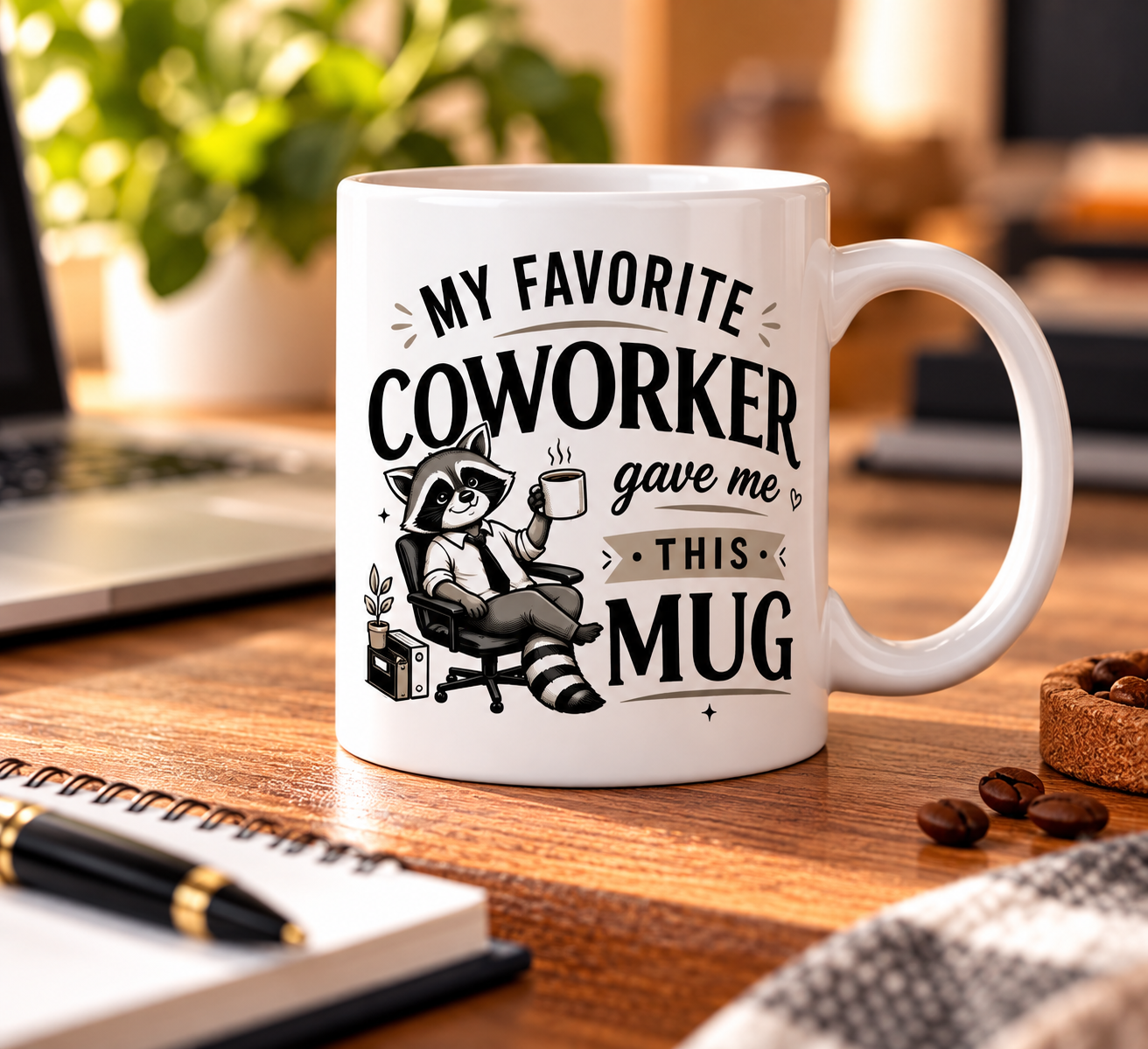 Cani amuzante cu mesaje in engleza - Cană amuzantă My Favorite Coworker