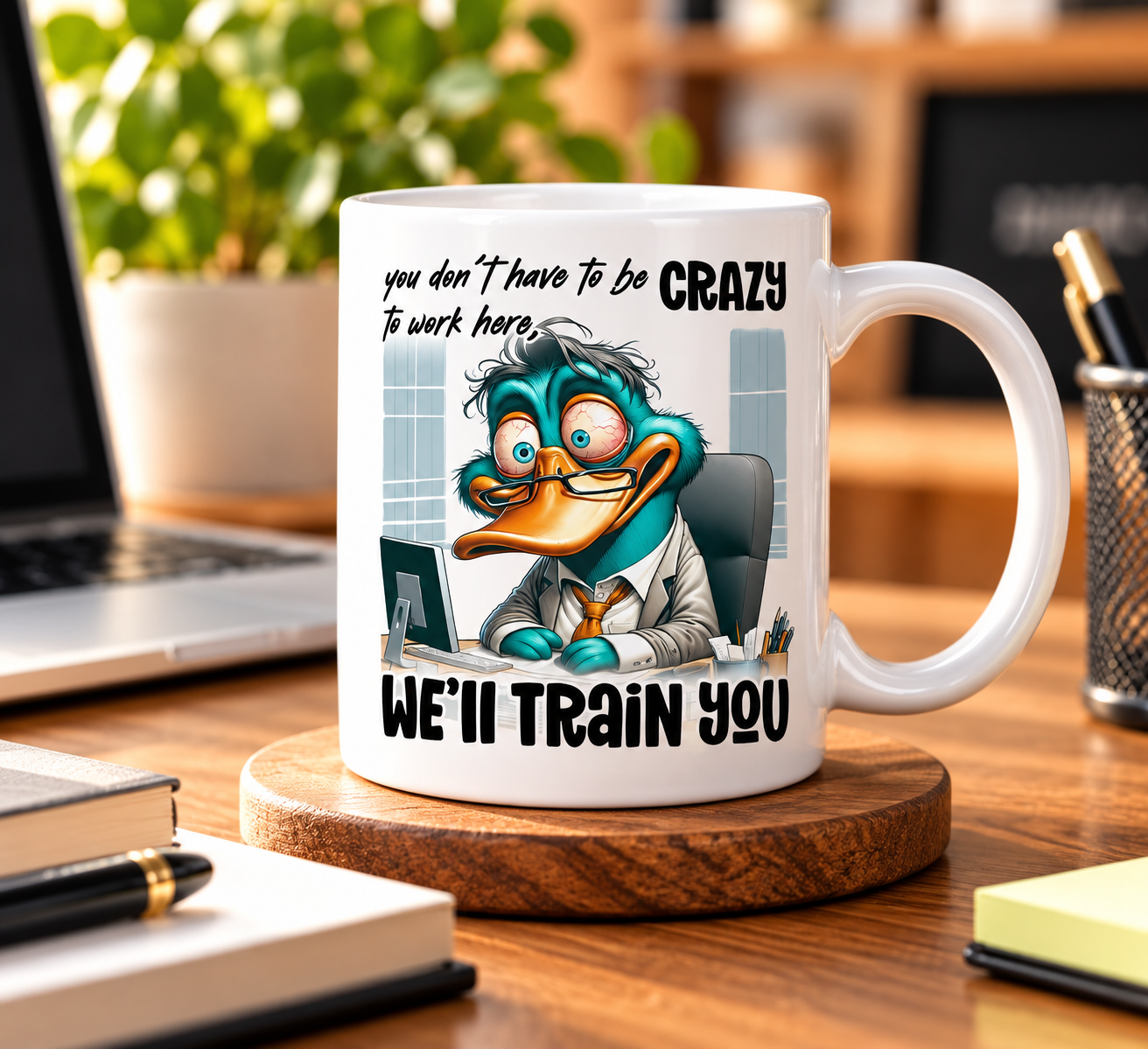 Cani amuzante cu mesaje in engleza - Cană amuzantă We’ll Train You