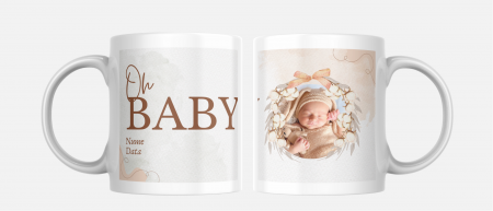 Cani personalizate - Cana imagine si text bebelus