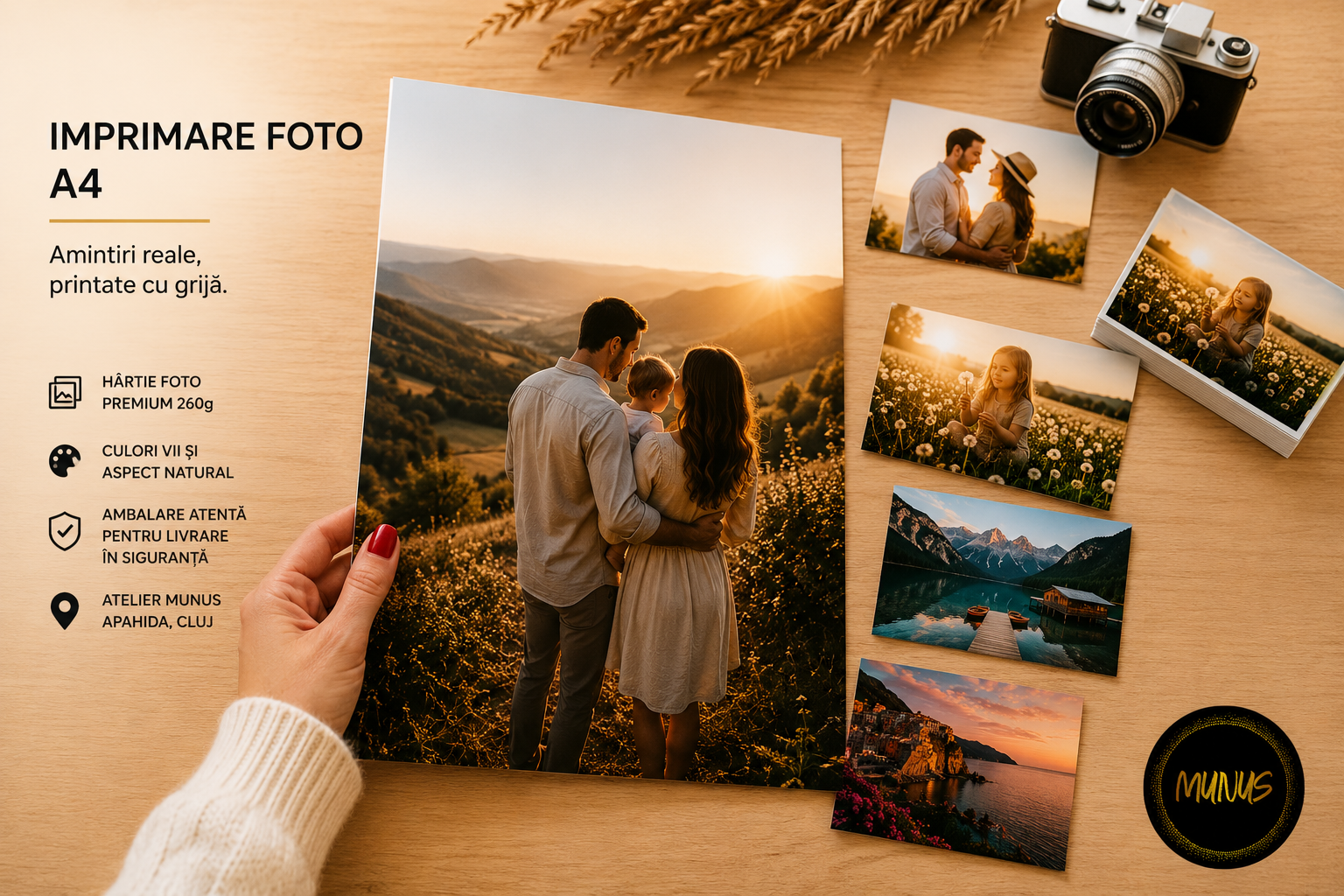Imprimare foto - Imprimare Foto A4 pe Hartie Foto Premium 260g | Munus Cluj