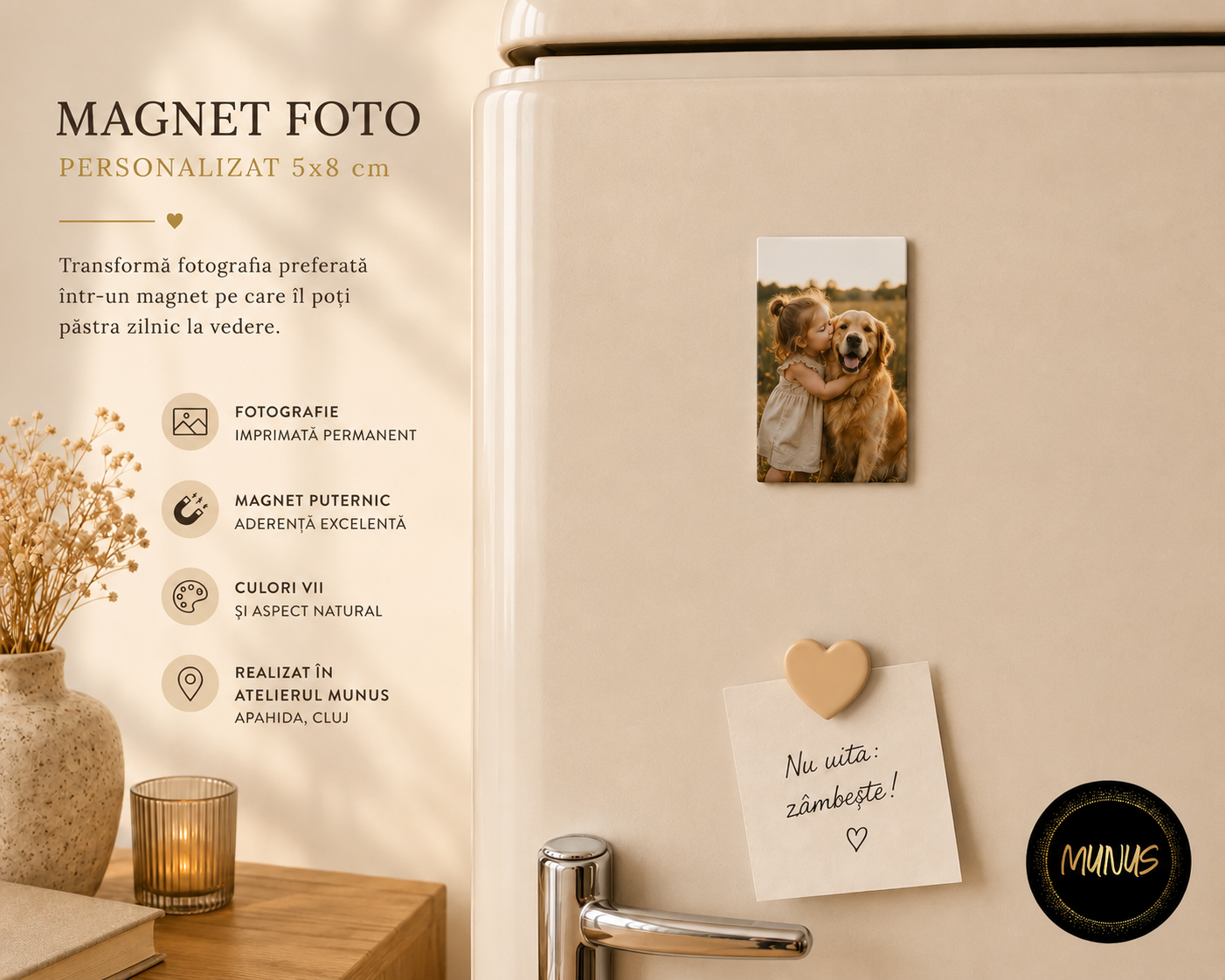 Magneti foto - Magnet Foto Personalizat 5x8 cm