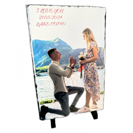 Ardezie personalizata - Placa ardezie personalizata - dreptunghi 20x30 cm