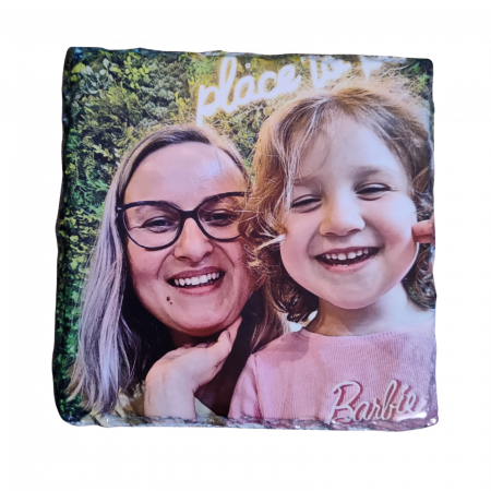 Ardezie personalizata - Placa ardezie personalizată patrata 16x16 cm