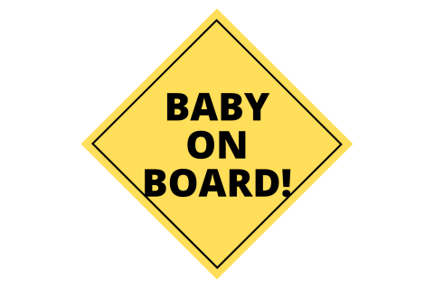 Autocolante & stickere - Sticker auto ''Baby on board.''