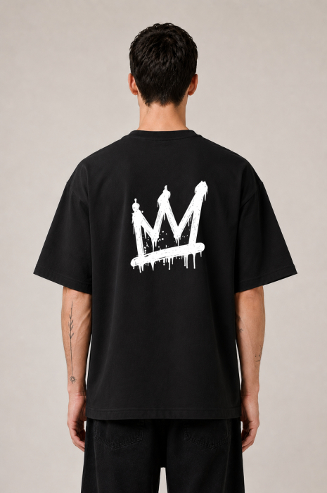 Tricou premium oversized 100% bumbac, no. 001 [3]