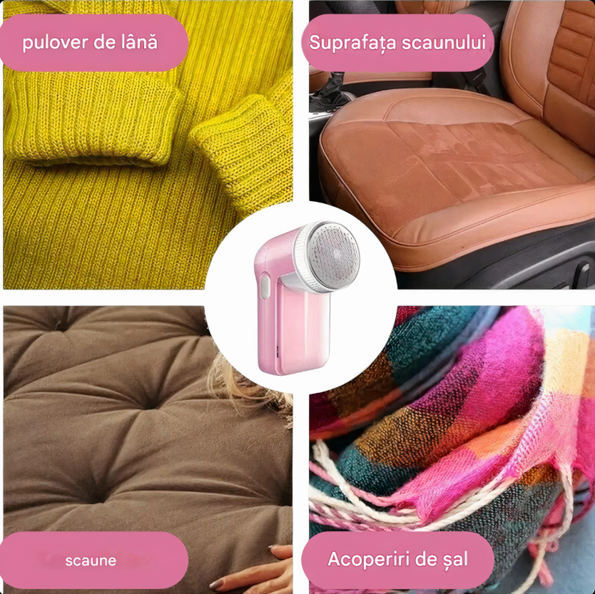 Aparat Îndepărtare Scame 13×5 cm – Reîncărcabil USB, Portabil [2]