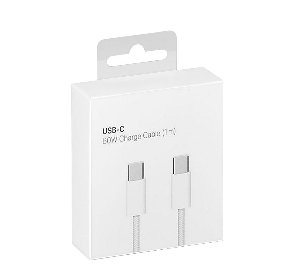 OEM MQKJ3ZM – Cablu USB-C la USB-C 60W, 1 m, împletit, alb | MyAllora [1]