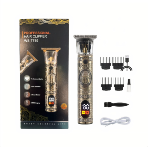 Ingrijire Personala - Aparat de Tuns 15 cm cu Afișaj LED Digital – USB, Accesorii