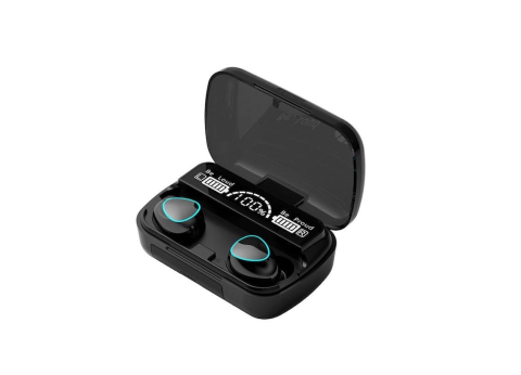 Casti Wireless, Ear Buds, Bluetooth - Căști Wireless M10 Bluetooth 5.3, Display pe Carcasă, Negru – MyAllora