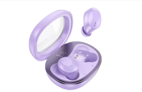 Casti Wireless, Ear Buds, Bluetooth - Căști Wireless Hoco EQ3 Bluetooth 5.3, 150 mAh, 150h StandBy, Smart True, Purple – MyAllora
