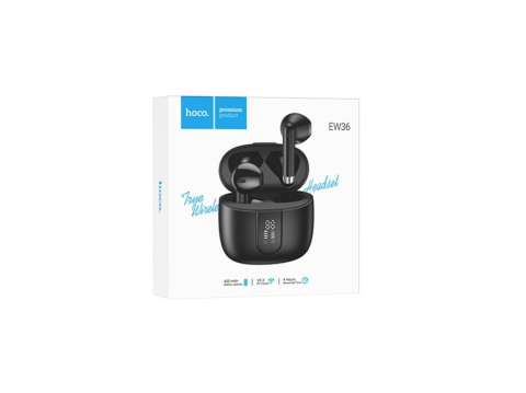 Casti Wireless, Ear Buds, Bluetooth - Hoco EW36 – Căști wireless TWS Bluetooth 5.3, 150h standby, 400mAh, Melody, negru | MyAllora