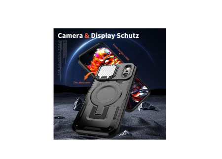 Husa Maxcell UrbanMag iPhone 17 MagSafe Hybrid Armor MagCase PC TPU negru [4]