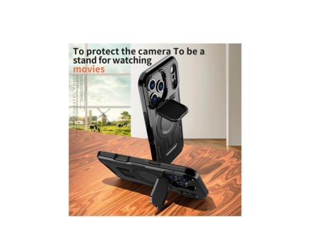 Husa Maxcell UrbanMag iPhone 17 MagSafe Hybrid Armor MagCase PC TPU negru [3]