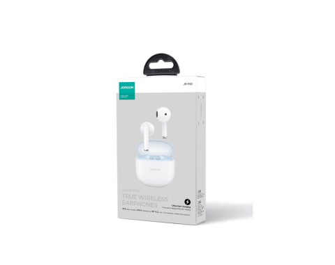 Casti Wireless, Ear Buds, Bluetooth - Căști Wireless Joyroom JR-PB2 Bluetooth 5.3, Carcasă 300 mAh, Alb – MyAllora
