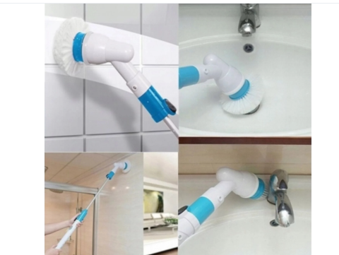 Perie electrică rotativă 300 rpm, 60 min, telescopică – Alb/Albastru | MyAllora [3]