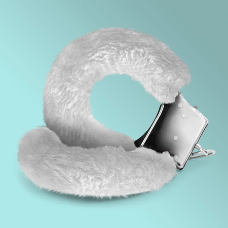BDSM - Catuse cu Plus Love Cuffs pentru Maini, Alb