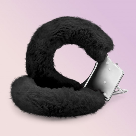 BDSM - Catuse cu Plus Love Cuffs pentru Maini, Negru