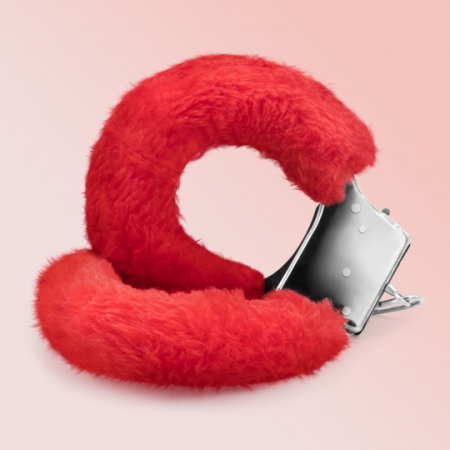 BDSM - Catuse cu Plus Love Cuffs pentru Maini, Rosu