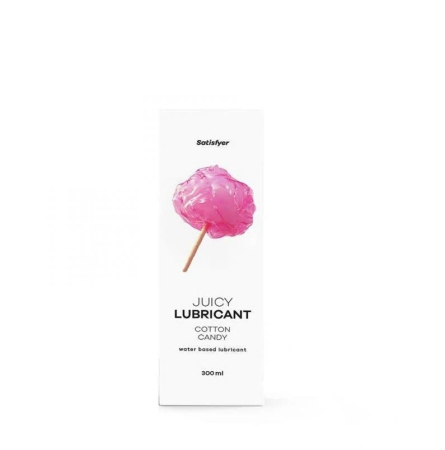 Lubrifianți - Lubrifiant pe Baza de Apa Juicy Lubricant-Cotton Candy, Aroma Vata pe Bat, 300 ml