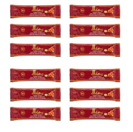 Stimulenți - Set 12 Bucati- Supliment Alimentar pe Baza de Miere cu Potential Afrodisiac DIBLONG, 12x10 gr