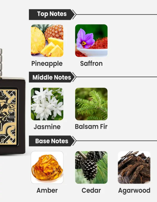 Qaed Al Fursan, Lattafa, BARBATI, apa de parfum, 90 ml [3]