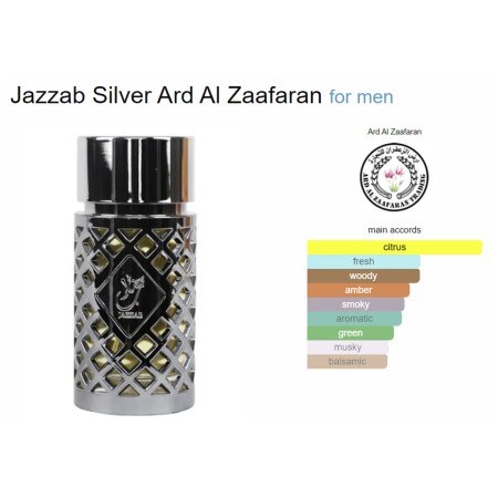 Jazzab Silver, Ard al Zaafaran, BARBATI, apa de parfum, 100 ml [2]