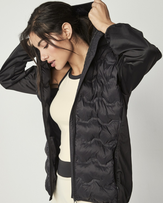 Hooded quilted jacket [5]