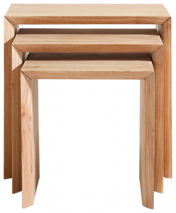 Set masute de cafea lemn [4]