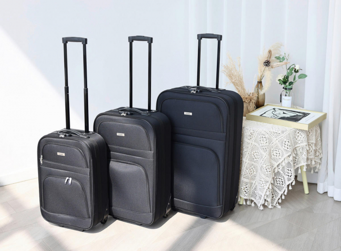 Set de Trolere Călătorie – 3 piese, negru [2]