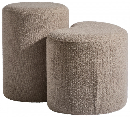 Obiecte decorative - Set 2 tabureți boucle