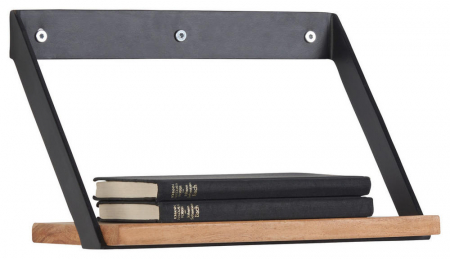 Obiecte decorative - Raft suspendat din lemn si metal