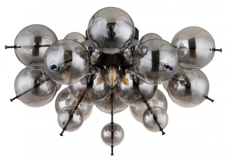 Plafonieră – 55 cm diametru, design modern în negru [2]
