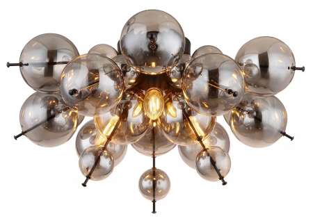 Iluminat - Plafonieră – 55 cm diametru, design modern în negru