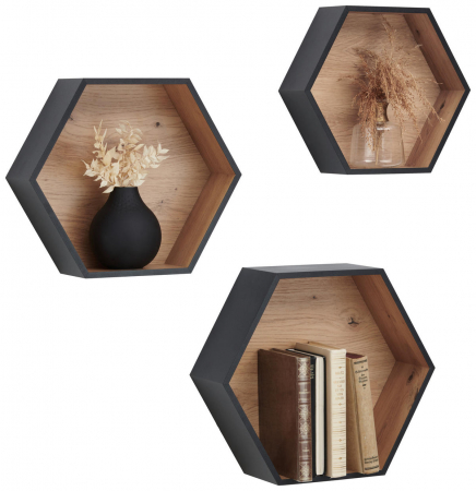 Obiecte decorative - Rafturi de perete - 3 buc