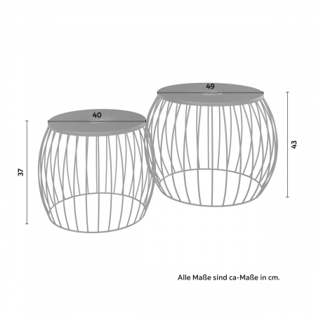 Set 2 mese cu LED pentru exterior [4]