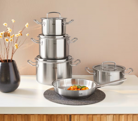 Set de oale ORIGINAL-PROFI COLLECTION®, 5 piese, din inox profesional pentru gătit de înaltă calitate [1]