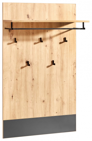 Set dulap hol din 4 piese – 165 × 198 × 38 cm, în nuanță stejar natural [1]