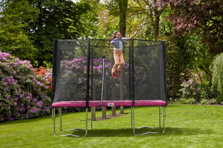 Trambulina Dreptunghiulara 305x214 cm Roz [2]