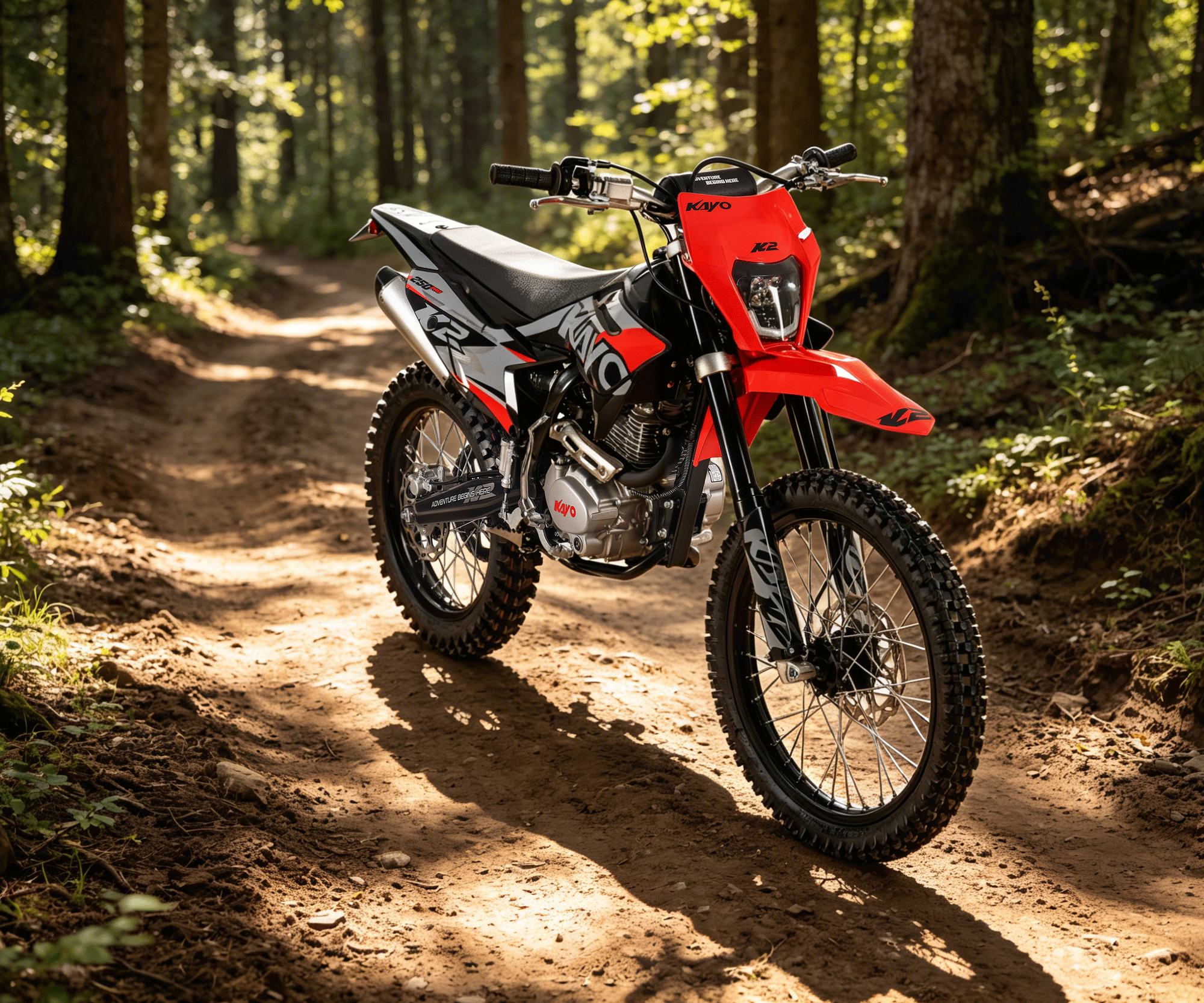 KAYO K2 PRO 250 suspensie si frana