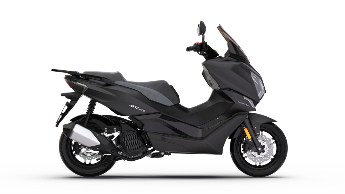 Morbidelli SC125 negru vedere laterală
