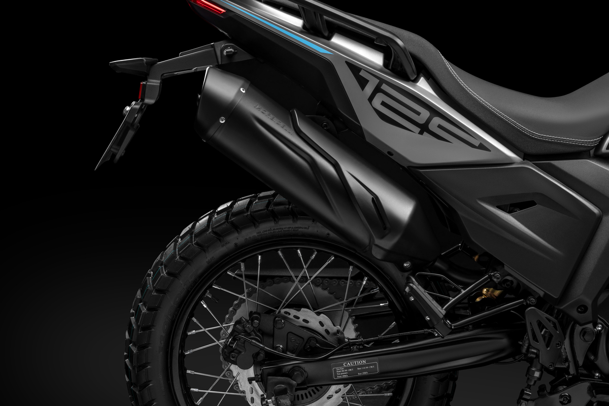 Morbidelli T125X gri vedere laterală