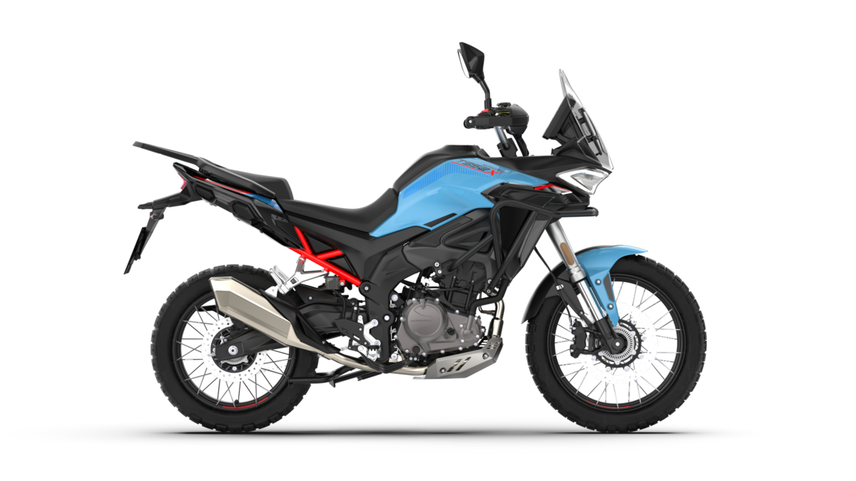 Morbidelli T352X albastru vedere laterală
