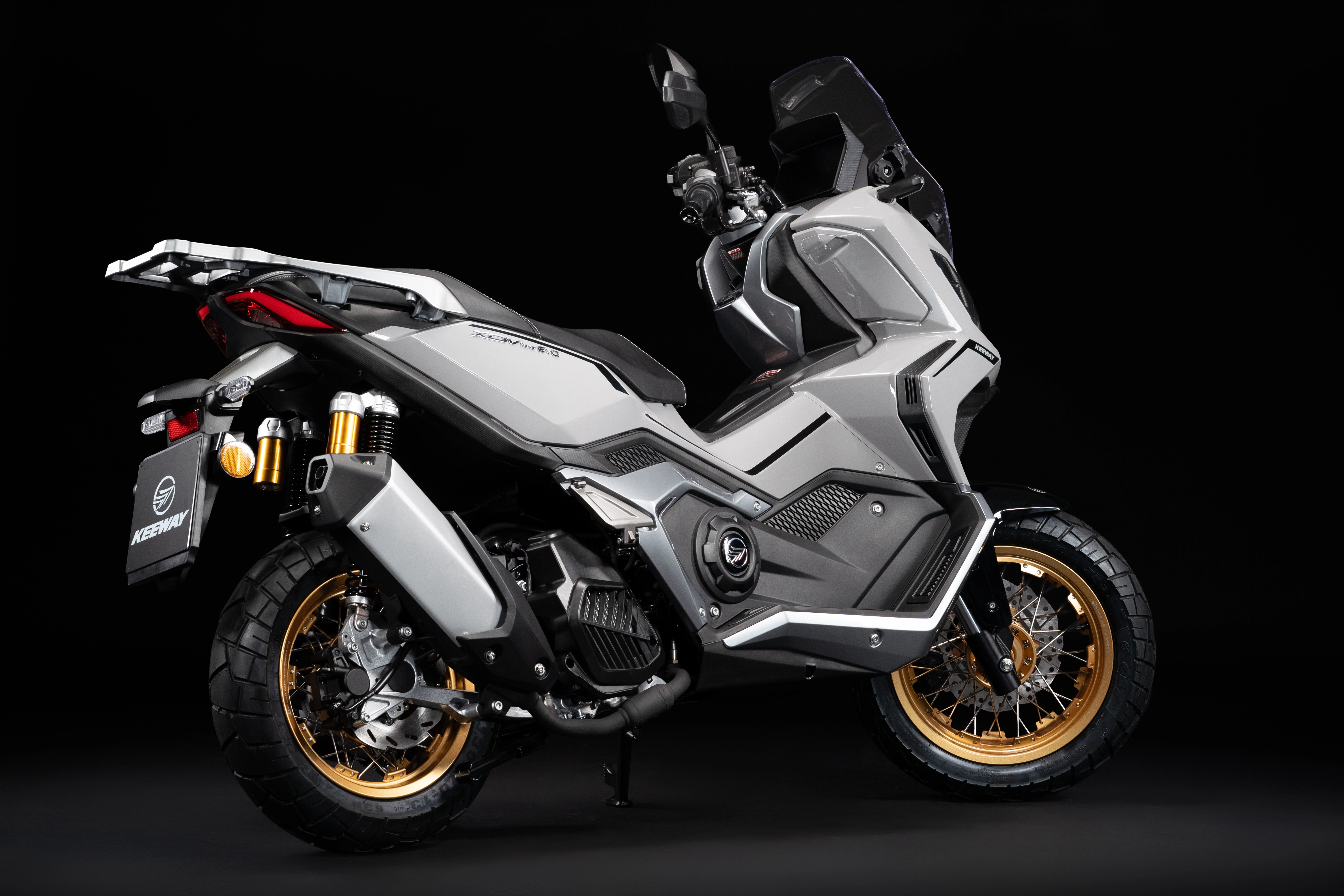 Keeway XDV 125 EVO PRO gri vedere laterala