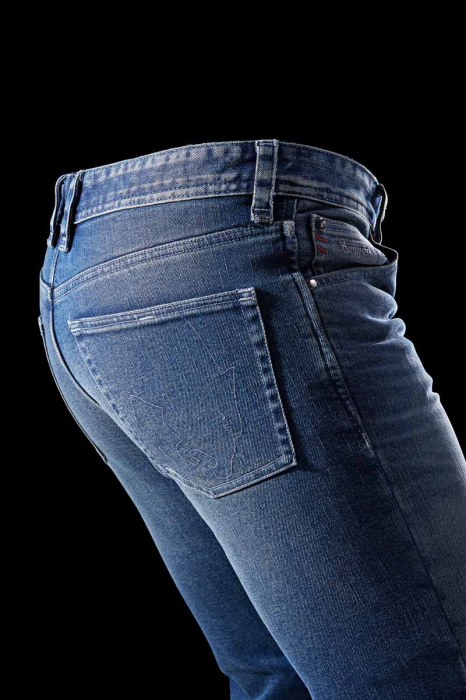 Blugi moto Furygan D12 X Kevlar Straight, albastru new dirty [7]