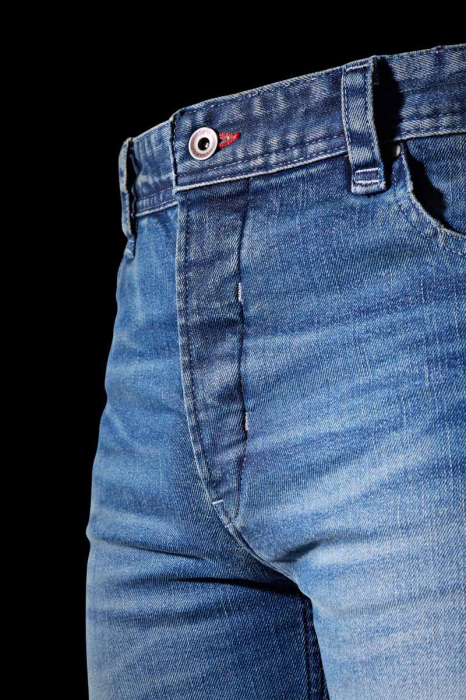 Blugi moto Furygan D12 X Kevlar Straight, albastru new dirty [9]