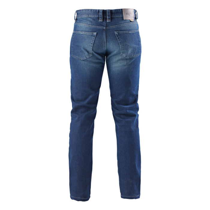 Blugi moto Furygan D12 X Kevlar Straight, albastru stonewash [4]