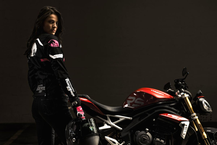 Geacă moto de damă Furygan Mystic Evo Vented Lady de vară, negru/alb/roz [9]