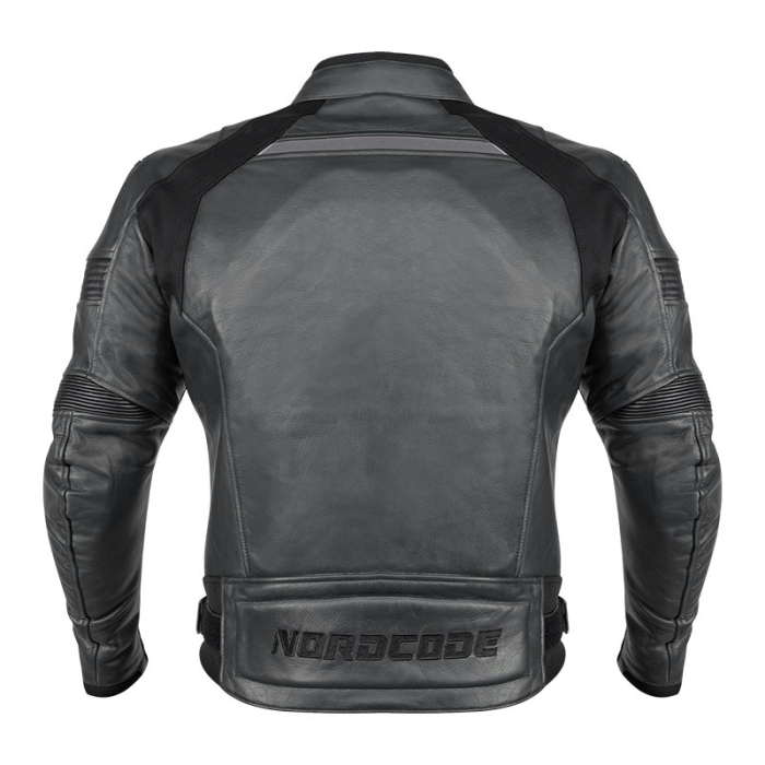 Geacă moto din piele Nordcode Racer sport, negru [3]
