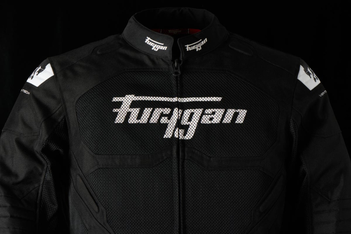 Geacă moto Furygan Atom Vented Evo de vară, negru/alb [4]